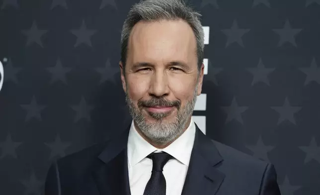 FILE - Denis Villeneuve arrives at the 30th Critics Choice Awards on Friday, Feb. 7, 2025, at the Barker Hangar in Santa Monica, Calif. (Photo by Jordan Strauss/Invision/AP, File)