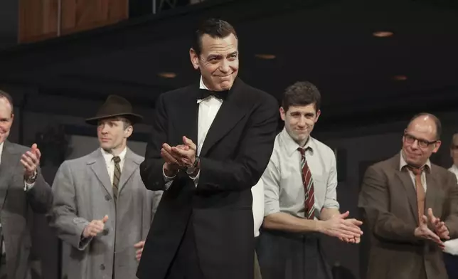 FILE - George Clooney appears at the "Good Night, and Good Luck" Broadway opening night on April 3, 2025, in New York. (Photo by Andy Kropa/Invision/AP, File)