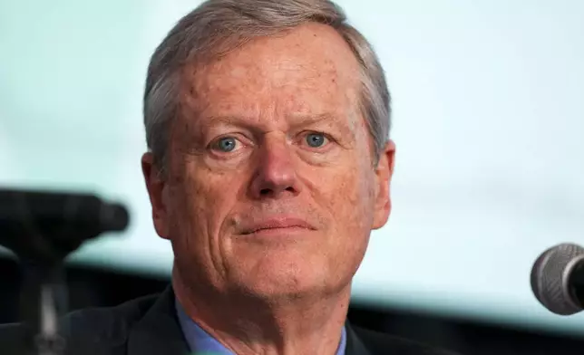 FILE - NCAA President Charlie Baker attends the organization's annual convention in Nashville, Tenn., on Wednesday, Jan. 15, 2025 (AP Photo/George Walker IV, File)