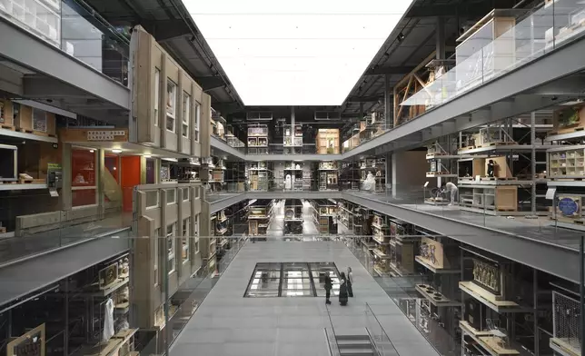 A general view of the V&amp;A Storehouse in London, Thursday, June 5, 2025. (AP Photo/Joanna Chan)