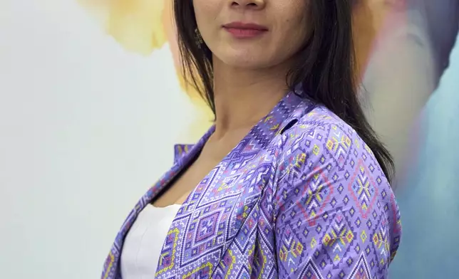 Nikki Phinyapincha, of Thailand, co-founder of Trans Pride Thailand, and Co-Chair of the InterPride Global Transgender Task Force, poses for a portrait, Wednesday, June 4, 2025, during the Human Rights Conference at World Pride, in Washington. (AP Photo/Jacquelyn Martin)