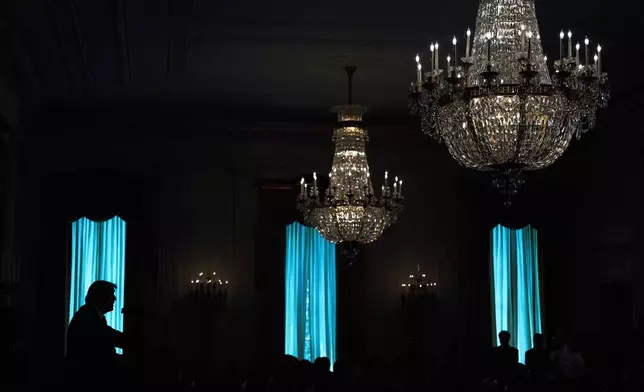 President Donald Trump speaks during an event to sign a bill blocking California's rule banning the sale of new gas-powered cars by 2035 in the East Room of the White House, Thursday, June 12, 2025, in Washington. (AP Photo/Evan Vucci)