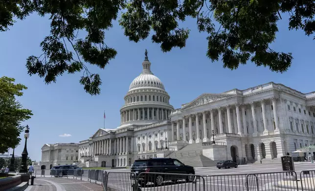 The Capitol is seen during as Senate Republicans work to pass President Donald Trump's bill of tax breaks and spending cuts by his July Fourth deadline, in Washington, Sunday, June 29, 2025. (AP Photo/J. Scott Applewhite)