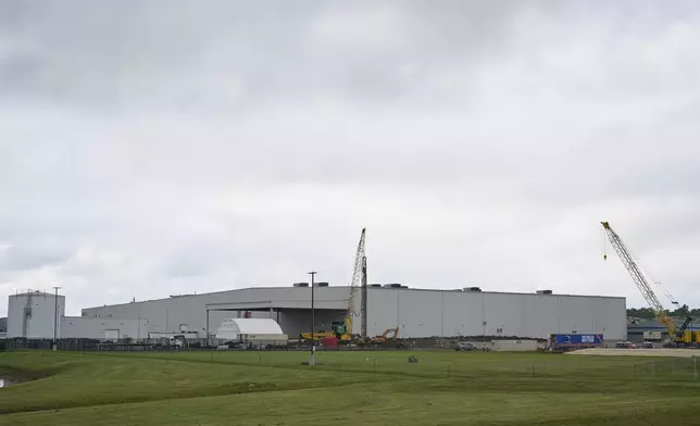 FILE - The xAI data center is seen May 7, 2025, in Memphis, Tenn. (AP Photo/George Walker IV)