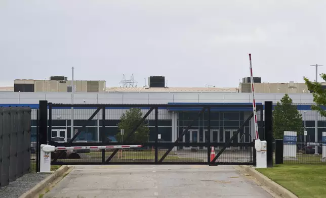 FILE = The xAI data center is seen, May 7, 2025, in Memphis, Tenn. (AP Photo/George Walker IV, file)