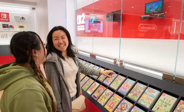 In this photo provided by Nintendo of America, fans are excited for the launch of the Nintendo Switch 2 system inside the brand-new Nintendo SAN FRANCISCO store in Union Square. Nintendo Switch 2, the seamlessly social, all-in-one Nintendo platform, is available now.