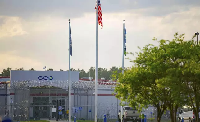 The La Salle Detention Facility is seen in Jena, La., Friday, June 20, 2025. (AP Photo/Matthew Hinton)