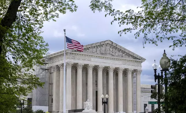 FILE - Supreme Court is seen on Capitol Hill in Washington, April 25, 2024. (AP Photo/J. Scott Applewhite, File)