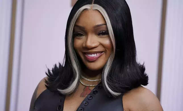 GloRilla arrives at the BET Awards on Monday, June 9, 2025, at the Peacock Theater in Los Angeles. (Photo by Jordan Strauss/Invision/AP)