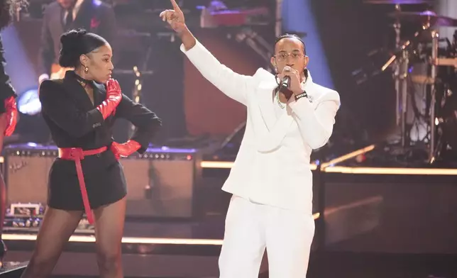 Ludacris performs during the BET Awards on Monday, June 9, 2025, at the Peacock Theater in Los Angeles. (AP Photo/Chris Pizzello)