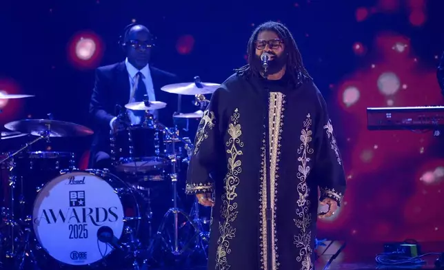Elmiene performs during the BET Awards on Monday, June 9, 2025, at the Peacock Theater in Los Angeles. (AP Photo/Chris Pizzello)