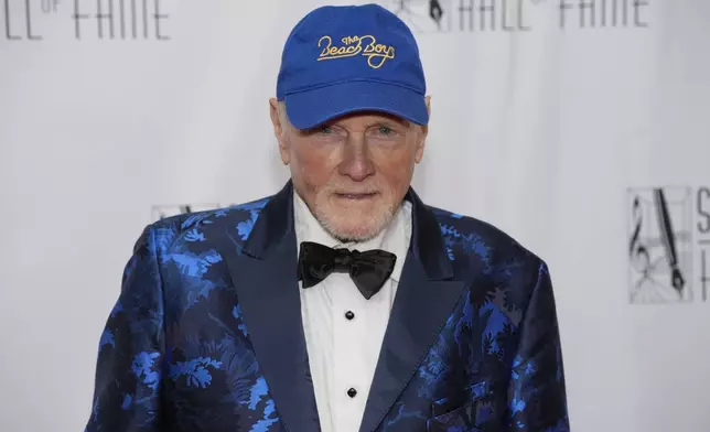 Mike Love attends the 54th annual Songwriters Hall of Fame induction and awards gala on Thursday, June 12, 2025, at the Marriott Marquis Hotel in New York. (Photo by Charles Sykes/Invision/AP)