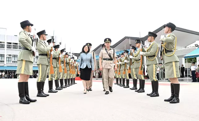 Convenor of ExCo Non-official Members reviews Hong Kong Customs passing-out parade  Source: HKSAR Government Press Releases
