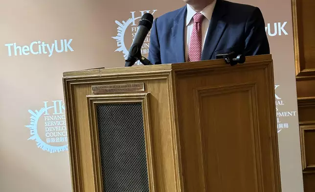 SFST showcases to UK community Hong Kong's determination to expand international financial co-operation  Source: HKSAR Government Press Releases