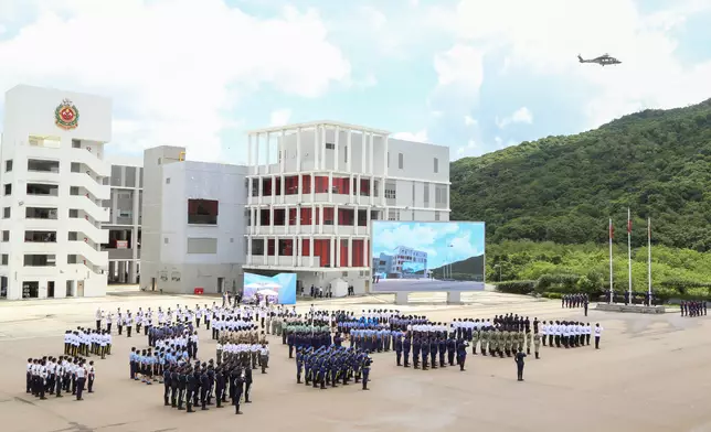 Security Bureau holds Flag Raising Ceremony by Disciplined Services and Youth Groups for Commemorating 5th Anniversary of Promulgation and Implementation of Hong Kong National Security Law (with photos/video) Source: HKSAR Government Press Releases