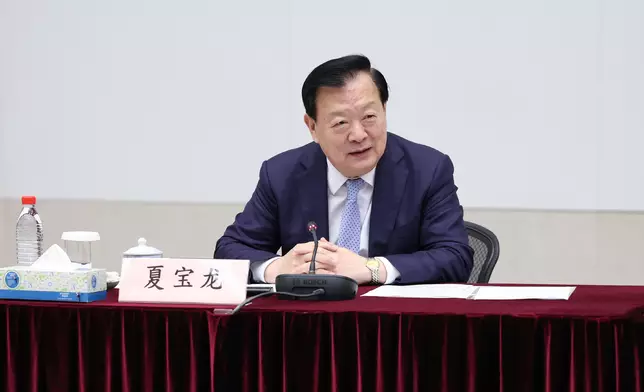 Director of Hong Kong and Macao Work Office of CPC Central Committee and Hong Kong and Macao Affairs Office of State Council Mr Xia Baolong meets representatives of commercial and financial sectors in Hong Kong  Source: HKSAR Government Press Releases