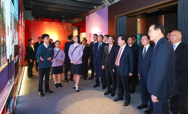 Director of Hong Kong and Macao Work Office of CPC Central Committee and Hong Kong and Macao Affairs Office of State Council Mr Xia Baolong attends 5th Anniversary of Promulgation &amp; Implementation of Hong Kong National Security Law Forum and visits National Security Exhibition Gallery in Hong Kong  Source: HKSAR Government Press Releases