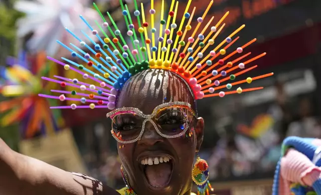 Revelers participate in the Pride Parade, Sunday, June 29, 2025, in San Francisco. (AP Photo/Godofredo A. Vásquez)