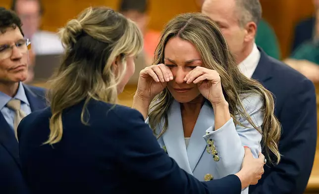 Read weeps as the final verdict of not guilty of second-degree murder is read in Norfolk Superior Court, Wednesday, June 18, 2025, in Dedham, Mass. (Greg Derr/The Patriot Ledger via AP, Pool)