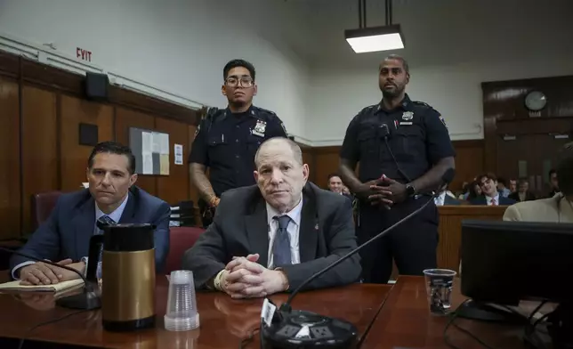 Harvey Weinstein appears in state court in Manhattan for his retrial on Wednesday, June 4, 2025 in New York. (Michael Nagle/Pool Photo via AP)