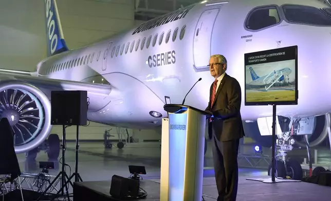 FILE - Transport Minister Marc Garneau speaks at a news conference in Mirabel, Quebec, Dec. 18, 2015. (Ryan Remiorz/The Canadian Press via AP, File)