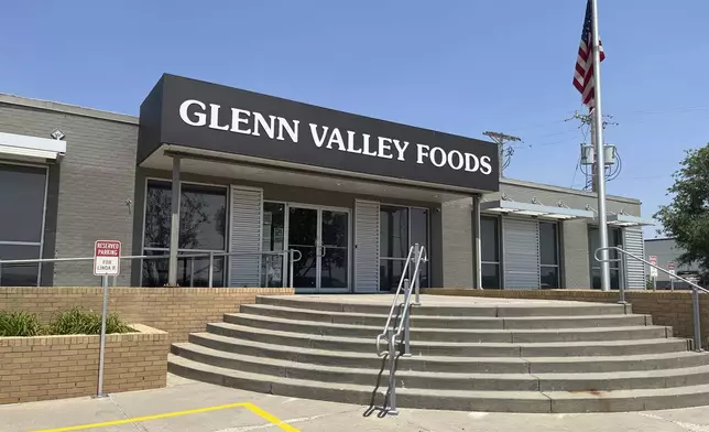 Glenn Valley Foods, a meat packaging company that was raided by U.S. Immigration and Customs Enforcement on Tuesday, June 10, 2025, in Omaha, Neb. (AP Photo/Margery A. Beck)