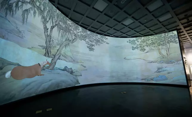 Select exhibits at the “Galloping Through Time: Digital Reimagination of Horse Art and Culture” exhibition.