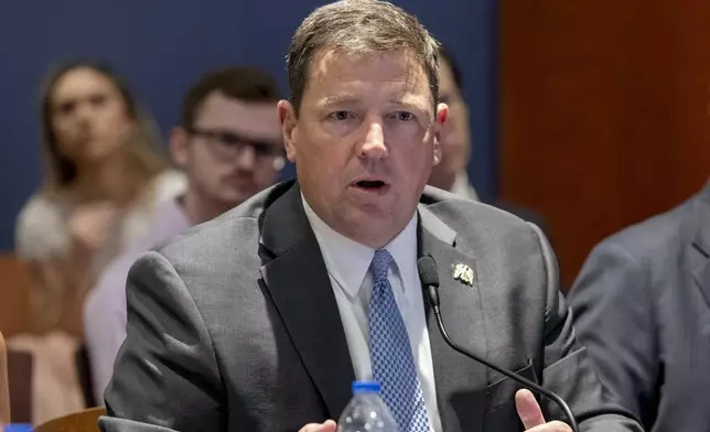 FILE - Ed Martin speaks at an event at the Capitol in Washington, on June 13, 2023. (AP Photo/Amanda Andrade-Rhoades, File)