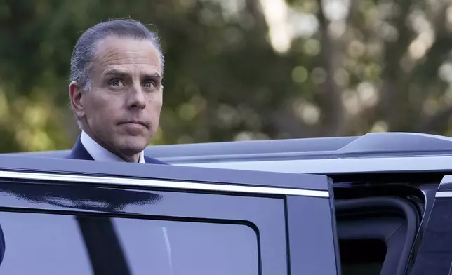 FILE - Hunter Biden leaves federal court after pleading guilty in his felony federal tax case in Los Angeles on Thursday, Sept. 5, 2024. (AP Photo/Eric Thayer, File)
