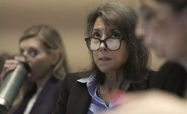 Lyn Redwood, a nurse practitioner who once ran the anti-vaccine group that Robert F. Kennedy Jr. founded, attends a meeting of the Advisory Committee on Immunization Practices at the Centers for Disease Control and Prevention in Atlanta on Thursday, June 26, 2025. (AP Photo/Shelby Lum)