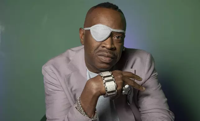 Slick Rick poses for a portrait on Friday, June 13, 2025, in New York. (Photo by Andy Kropa/Invision/AP)