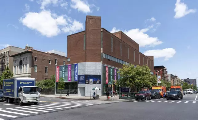 This photo provided by the New York Public Library shows the exterior of the Schomburg Center for Research in Black Culture in New York on June 2, 2025. (Jonathan Blanc/New York Public Library via AP)
