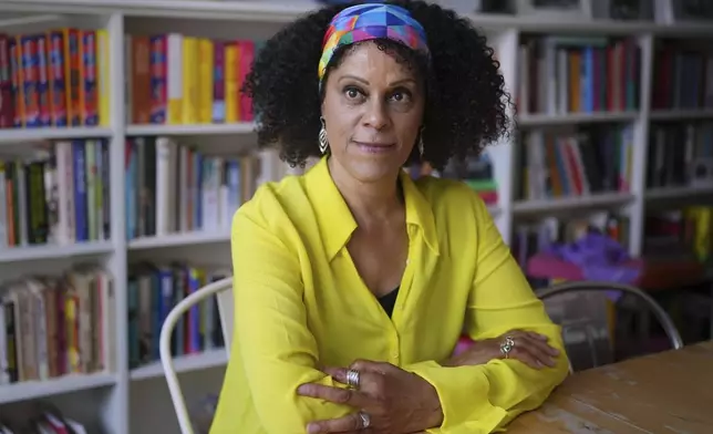 British author and academic Bernardine Evaristo at her home in London, Monday, June 2, 2025. (AP Photo/Kirsty Wigglesworth)