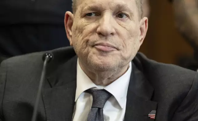 Harvey Weinstein appears in state court in Manhattan for his retrial, Friday, June 6, 2025 in New York. (AP Photo/Yuki Iwamura)