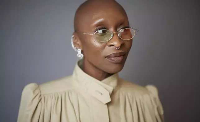 Cynthia Erivo poses for a portrait on Tuesday, May 6, 2025, in New York. (Photo by Matt Licari/Invision/AP)