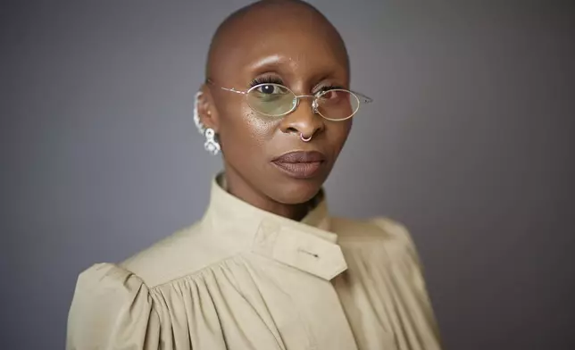Cynthia Erivo poses for a portrait on Tuesday, May 6, 2025, in New York. (Photo by Matt Licari/Invision/AP)
