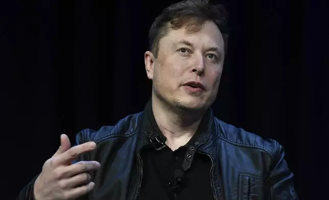 FILE - Tesla and SpaceX CEO Elon Musk speaks at the SATELLITE Conference and Exhibition, March 9, 2020, in Washington. (AP Photo/Susan Walsh, File)