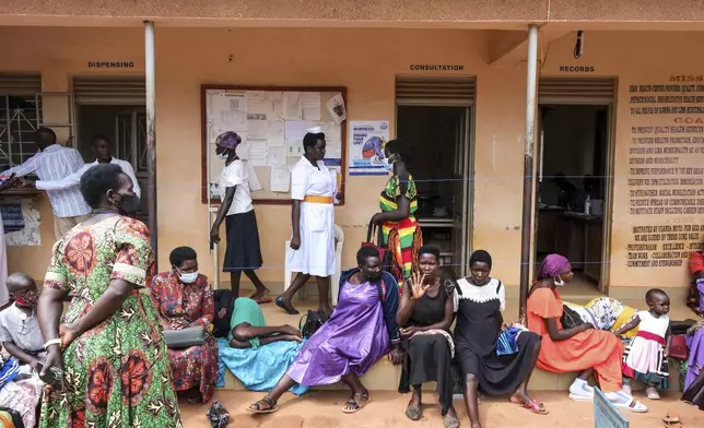 Patients wait to be treated at Ober Health Center IV in Lira district, Uganda, May 20, 2025. (AP Photo/Hajarah Nalwadda)