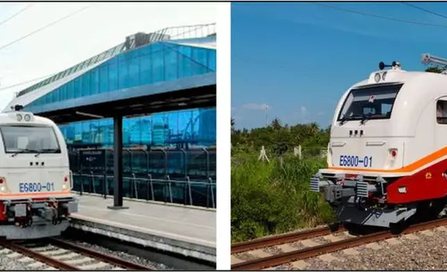 Figure 10: Standard Gauge Railway locomotives in operation.