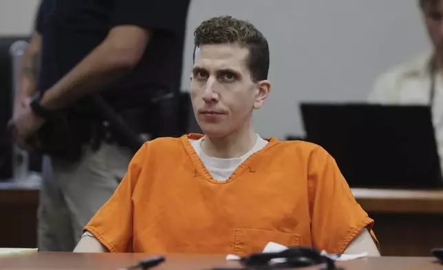 Bryan Kohberger appears at the Ada County Courthouse, for his sentencing hearing, Wednesday, July 23, 2025, in Boise, Idaho, for stabbing four University of Idaho students to death nearly three years ago. (AP Photo/Kyle Green, Pool)