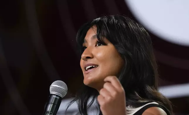 FILE - Activist Deja Foxx participates in the Global Citizen NOW conference in New York, April 28, 2023. (AP Photo/Seth Wenig, File)