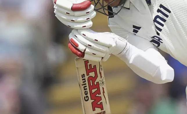 India's captain Shubman Gill bats on day one of the second cricket test match between England and India at Edgbaston in Birmingham, England, Wednesday, July 2, 2025. (AP Photo/Scott Heppell)