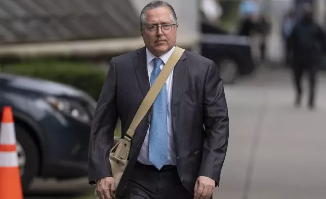 Marc Agnifilo, defense attorney for Sean “Diddy” Combs, arrives at court on Tuesday, July 1, 2025, in New York. (AP Photo/Yuki Iwamura)