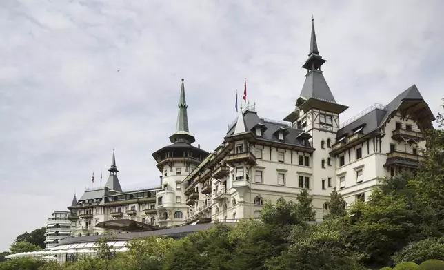 The Dolder Grand Hotel in Zurich, Switzerland is pictured on Wednesday, July 17, 2013. (Gaetan Bally/Keystone via AP)