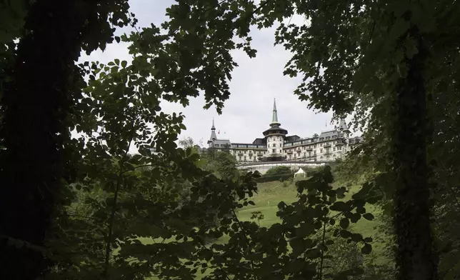The Dolder Grand Hotel in Zurich, Switzerland is pictured on Wednesday, July 17, 2013. (Gaetan Bally/Keystone via AP)
