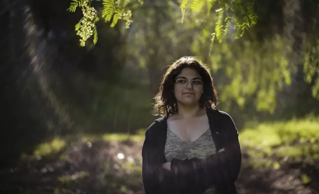 Sage Sol Pitchenik stands for a photo in Santa Clarita, Calif., Monday, July 7, 2025. (AP Photo/Jae C. Hong)