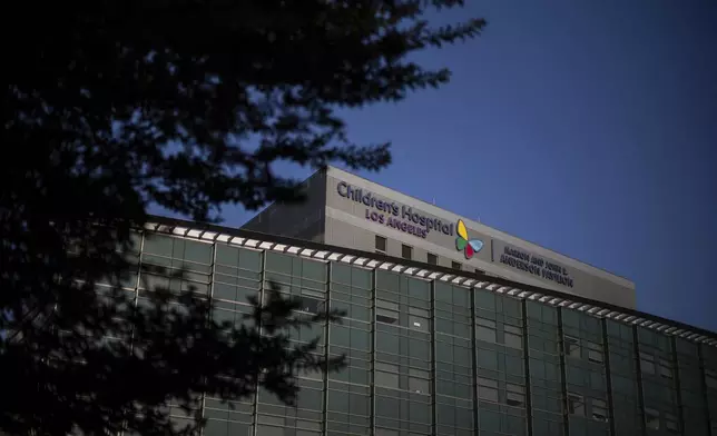 Children's Hospital Los Angeles, the country's biggest public provider of gender-affirming care for children and teens, is seen in Los Angeles, Thursday, July 3, 2025. (AP Photo/Jae C. Hong)