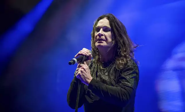 FILE - Ozzy Osbourne, of Black Sabbath, performs at Ozzfest on Sept. 24, 2016, in San Bernardino, Calif. (Amy Harris/Invision/AP, File)