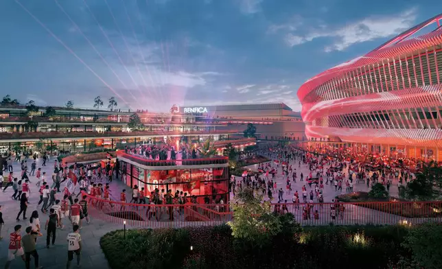 Benfica - New Fan Plaza as part of the masterplan for the Estádio da Luz Stadium, designed by Populous.