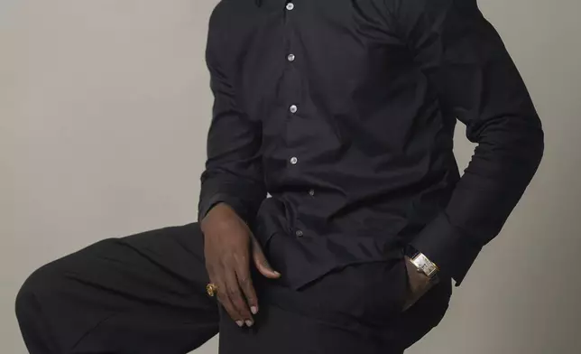 Giveon poses for a portrait on Thursday, May 29, 2025, in New York. (AP Photo/Gary Gerard Hamilton)